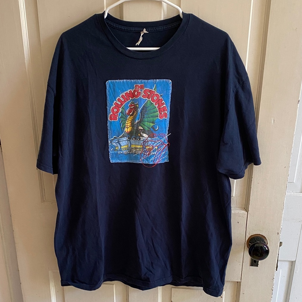 Rolling Stones World Tour L.A. Coliseum embroidered XL T-shirt